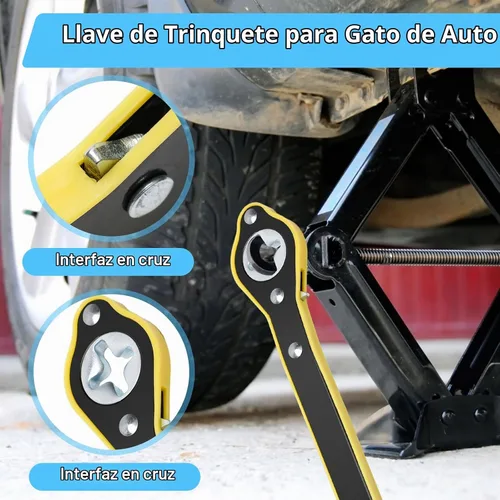 Vista 2 de Windspeed Llave de gato de coche Herramienta de trinquete Llave de tijera Llave de trinquete para ahorrar mano de obra Adaptador de mango