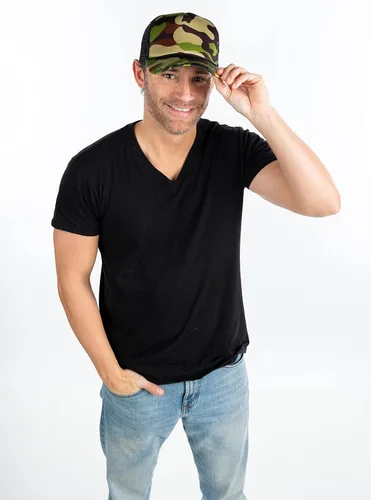 Vista 175 de Funky Junque Gorra de béisbol de béisbol en blanco para hombre y mujer