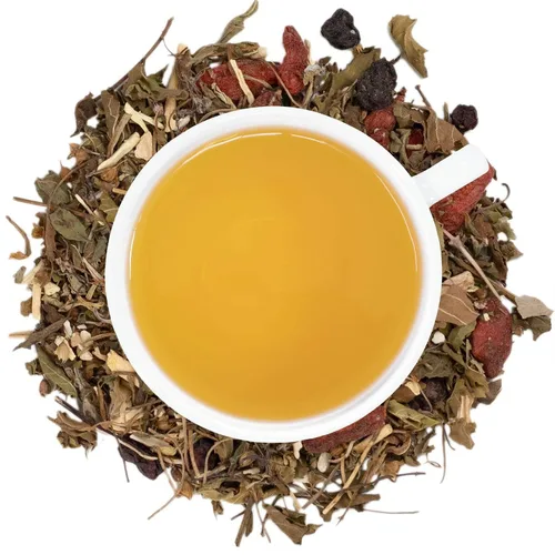 Vista 3 de Té de hierbas adaptógeno orgánico - Bolsa de 2 oz (aproximadamente 30 porciones) Full Leaf Tea Co.