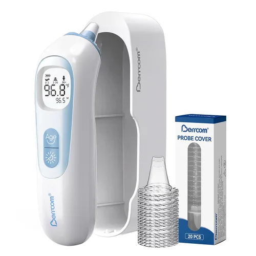 Vista 9 de Berrcom Termómetro digital de oído con punta térmica para todas las edades Azul
