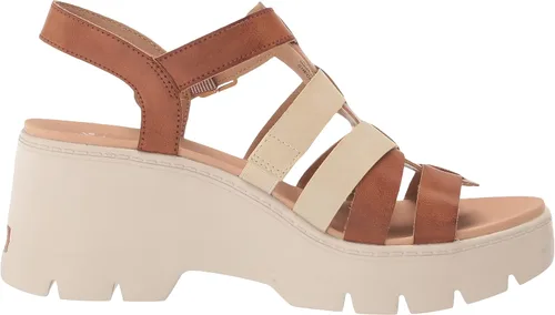 Vista 6 de Dr. Scholl's Shoes Sandalia de pescador con plataforma Check It Out para mujer