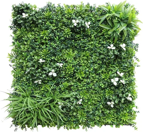 Vista 27 de ECOOPTS Rejilla de privacidad de hiedra sintética, paneles artificiales de boj de 20 x 20 pulgadas, plantas de seto topiario para decoración de #3