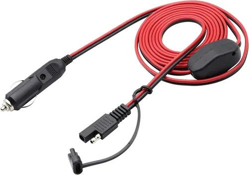 Vista 11 de Cable de cargador para encendedor de cigarrillos SAE, 16 AWG 12 V, enchufe macho a SAE de 2 pines, conector de desconexión rápida, adaptador
