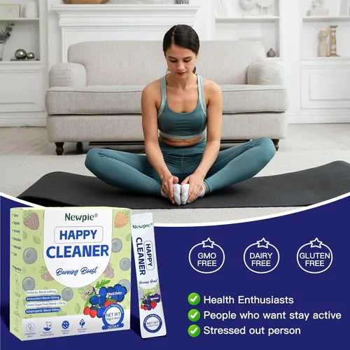 Vista 5 de Newpie Superfoods Happy Cleaner - Polvo probiótico y probiótico con sabor a sandía, fibra orgánica, sin azúcar, salud intestinal, antioxidante