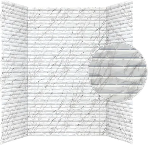 Vista 15 de From Plain To Beautiful In Hours Vista - Paneles de pared para bañera y ducha Surround - Blanco brillante