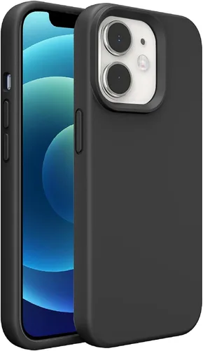 Vista 91 de Funda de silicona prémium para iPhone SE/8/7, con forro de microfibra suave antiarañazos, a prueba de golpes, color negro, iPhone SE/8/7