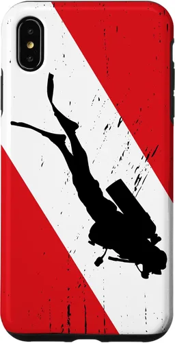 Vista 9 de Funda de buceo para iPhone 17, regalos de buceo, diseño vintage de buceo