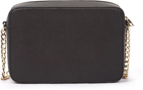 Vista 2 de Korvara Saffiano Crossbody Bag - Bolso bandolera para mujer pequeño de piel vegana Saffiano con cremallera superior