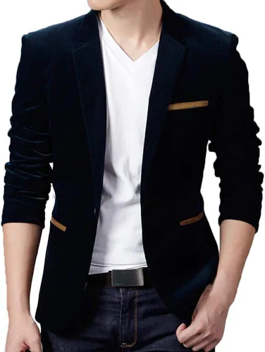 Vista 3 de Chaqueta de manga larga para hombre, estilo casual, para otoño e invierno, para hombre