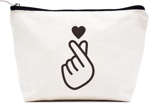 Vista 110 de LIBIHUA Bolsa de maquillaje para mujer, bolsa de cosméticos regalos para ella, bolsa de viaje femenina, Beige, 1 en mi era de Lacrosse Mom