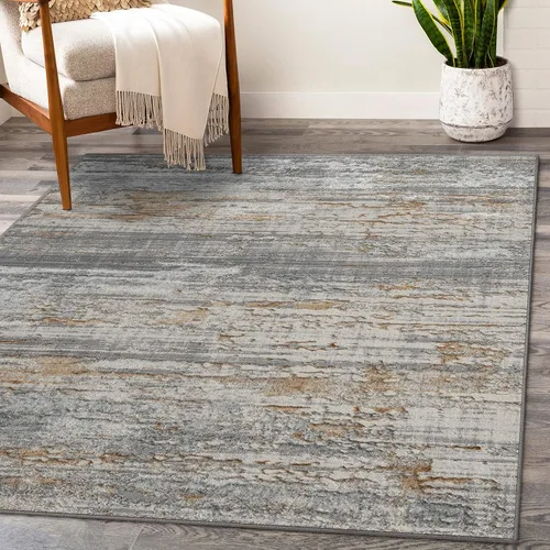 Vista 10 de LUXE WEAVERS Florance Collection 86010 - Alfombra de área moderna dorada de 8 x 10