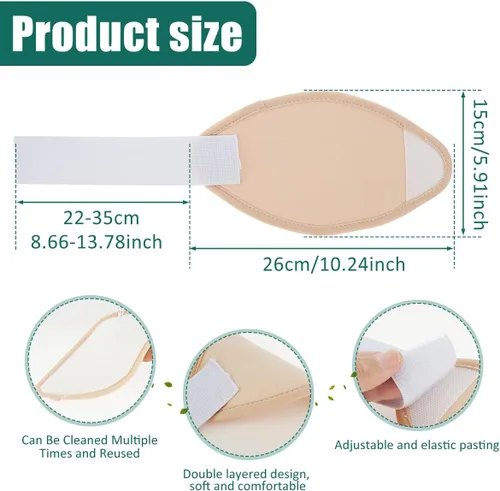 Vista 7 de Paquete de 2 unidades de aceite esencial para rodilla, tobillo, codos, brazos y pies, paquete de aceite de rodilla de franela de bambú reutilizable