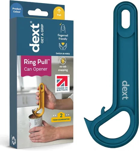 Vista 10 de Dext - Abrelatas de Anilla, Abrelatas de Latas Pop para Personas Mayores, Artritis y Parkinson, Fácil de Abrir, Mango Ergonómico con Agarre Cómodo.