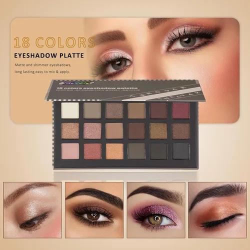 Vista 10 de Kit de maquillaje todo en uno para mujeres, niñas, adolescentes, juego de maquillaje de 16 colores, paleta de sombra de ojos, base, delineador