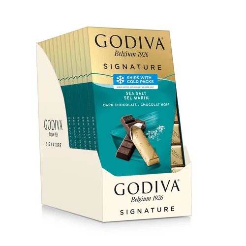 Vista 7 de Godiva Chocolatier Mini barras Chocolate Signature, 72% cacao oscuro, 3.1 onzas (paquete de 12)