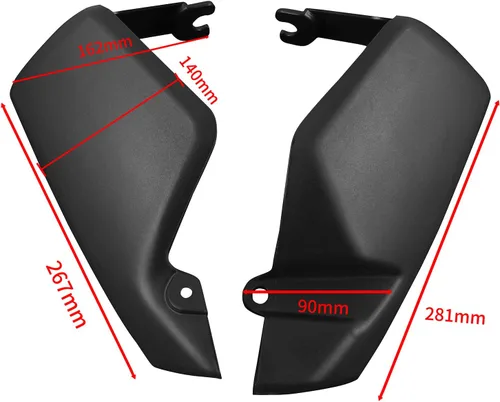 Vista 7 de Manillar de manillar de motocicleta para Suzuki V-Strom Vstrom DL 650 DL650 2004-2019 2020 2021 2022 2023 Protector de carenado resistente al viento