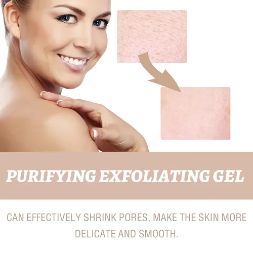 Vista 7 de Gel exfoliante purificador de 2 piezas, gel hidratante exfoliante purificador, adecuado para uso facial y corporal
