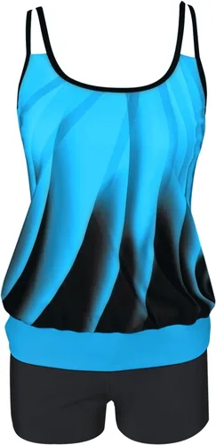 Vista 4 de B2prity Conjunto de traje de baño tankini para mujer con control de abdomen 08