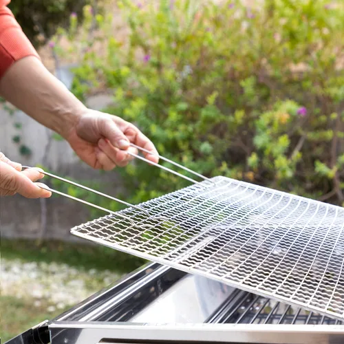 Vista 10 de Barbacoa Plegable de Acero Inoxidable para Carbón ExelQ InnovaGoods