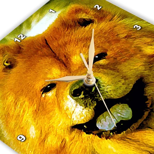 Vista 3 de 3dRose LLC Chow Chow Reloj de pared, 10 x 10 pulgadas