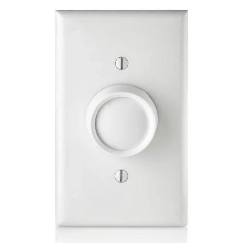 Vista 6 de Leviton Trimatron - Interruptor giratorio de control de velocidad del ventilador, 5 A, rango completo, velocidad variable, polo único, 6616-W