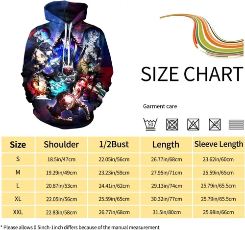 Vista 3 de Unisex Hoodie Pullover Sweatshirt 3D Printing Jujutsu Kaisen Anime Long Sleeve Hoodies