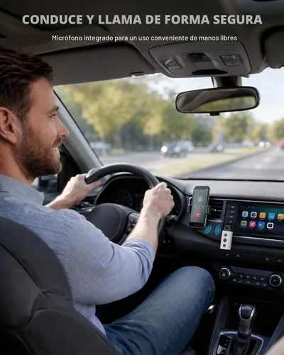 Vista 5 de 1Mii Adaptador del coche de B04 Bluetooth 5,4, receptor AUX Bluetooth