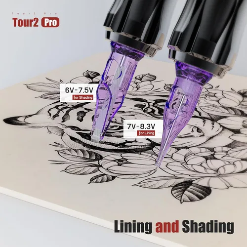 Vista 9 de Mast Tattoo Tour2 Pro Máquina inalámbrica de pistola de tatuaje Rojo rosa