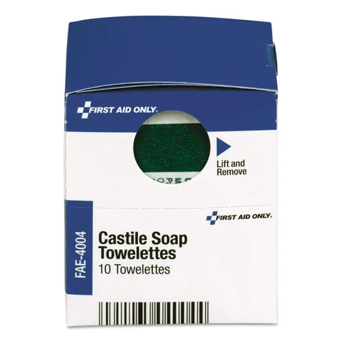 Vista 2 de First Aid Only, Inc FAE4004 Toallas de jabón de Castilla, 10/caja (FAOFAE4004)