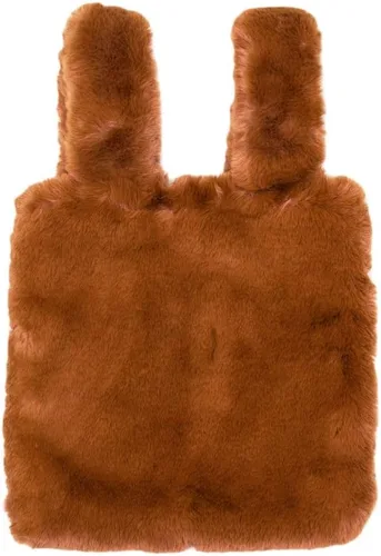 Vista 2 de Bolso de mano de moda de muñeca holgada con correa de piel sintética suave