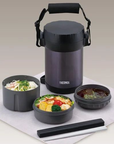 Vista 4 de Thermos JBG-1801 MDB - Tarro de almuerzo de acero inoxidable, aprox. 0.5 in, azul medianoche