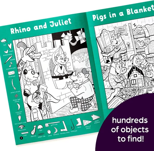 Vista 2 de Highlights for Children Hidden Pictures 2023 Activity Books for Kids Ages 6 and Up, 4-Book Set of Travel-Friendly Screen Free Seek and Find Fun