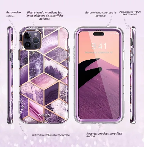 Vista 7 de i-Blason Funda para iPhone 14 Pro de 6.1 pulgadas con protector de pantalla Ameth