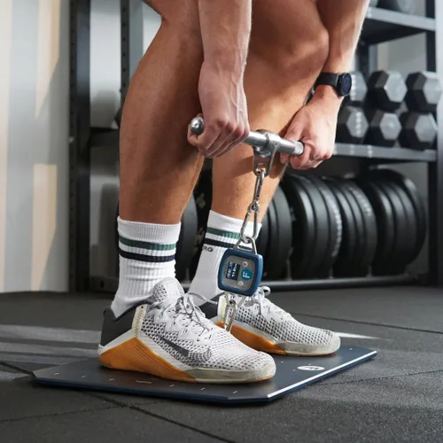 Vista 2 de EasyForce® Dinamómetro digital de rendimiento Capacidad máxima de fuerza 661.4 lbs (2942 N) para entrenadores de fuerza, fisioterapeutas