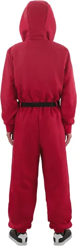 Vista 2 de ReliBeauty Disfraz de carnaval para cosplay, disfraz de Halloween para adultos, color rojo