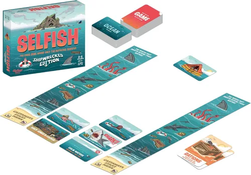 Vista 7 de Ridley's Juegos: Juego de cartas egoísta edición náufrago Juego de fiesta fácil de jugar para grupos Ideal para 2-5 jugadores Es una gran idea