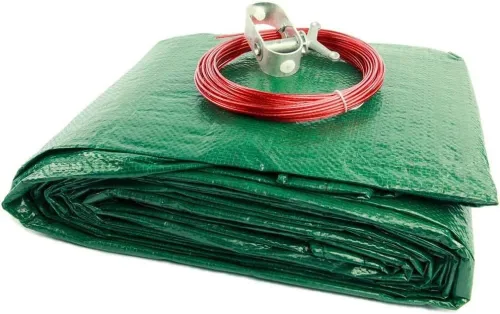 Vista 7 de Supreme - Cubierta de piscina de invierno para piscinas redondas de 12 pies Verde/Negro Fácil de instalar, protección UV y duradera Incluye