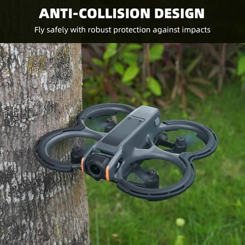 Vista 6 de BRDRC Avata 2 accesorios protectores de parachoques, protector de hélice protector de cardán protector de anillo anticolisión para DJI Avata 2 Fly
