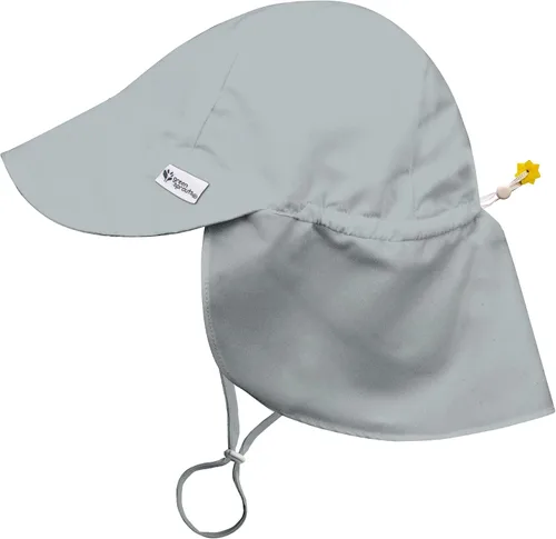 Vista 12 de Green Sprouts Sombrero de natación unisex para bebé con protección solar y solapa Blanco