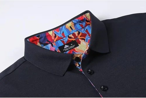 Vista 4 de SCODI Polo de manga larga para hombre casual polo de golf camiseta con cuello diario camiseta deportiva de tenis