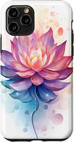 Vista 29 de Funda con ilustración de flor de loto para iPhone 17