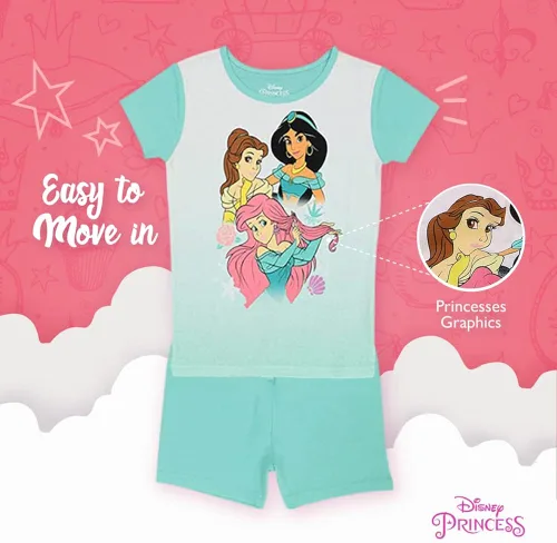 Vista 5 de Disney Conjunto de pijama de algodón ajustada de 6 piezas para niñas Frozen Princesas Minnie Mouse