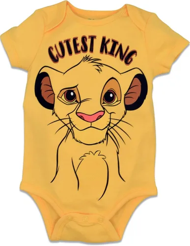 Vista 8 de Disney Mickey Mouse Lion King Winnie the Pooh Pixar Toy Story Buscando a Nemo Baby Paquete de 5 mamelucos para recién nacido a bebé