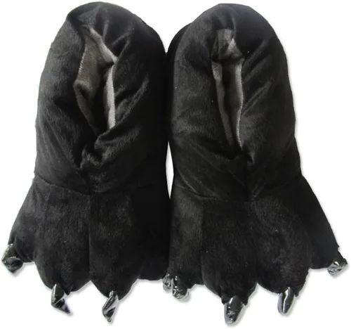 Vista 60 de Zapatos de casa cálidos de felpa con pies de animales para disfraz