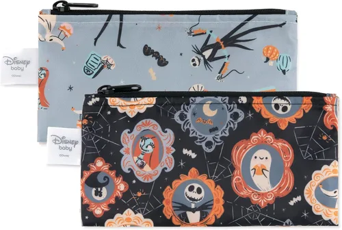 Vista 38 de Bumkins - Bolsas reutilizables para snacks, para almuerzo escolar de niños y porciones para adultos, tela lavable, bolsa con cierre de tela