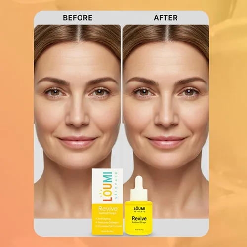 Vista 9 de LOUMI Skincare Daily Duo - Gotas de retinol Rose Glow and Revive - Aceite facial hidratante - Hidratación ligera - Vegano, sin parabenos, sin