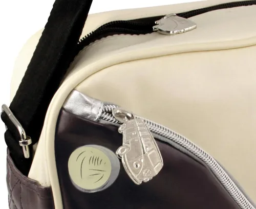 Vista 3 de BRISA VW Collection - Volkswagen Shoulder Travel Messenger Bag with VW T1 Bus Campervan Motif