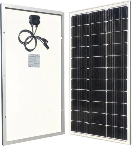 Vista 2 de WindyNation Kit de panel solar monocristalino de 400 vatios fuera de la red con controlador de carga LCD PWM + cable solar + conectores + soportes