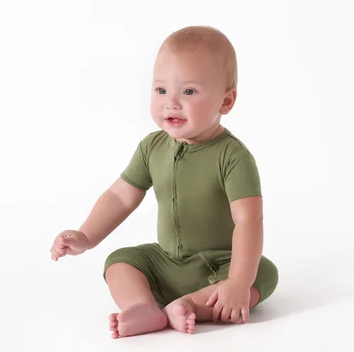Vista 2 de Gerber Mameluco unisex de manga corta suave para bebé con viscosa hecho de eucalipto