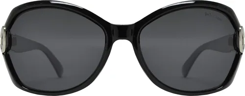 Vista 2 de Gafas de sol polarizadas de mariposa ovales con patillas de metal